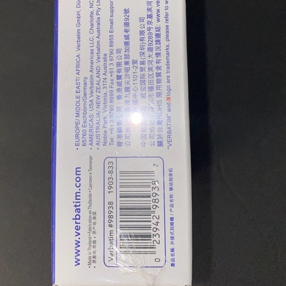 🆕 Vertabim External Slimline CD/DVD Writer Windows or MAC OS New in Box w/ Cord - Picture 5 of 5